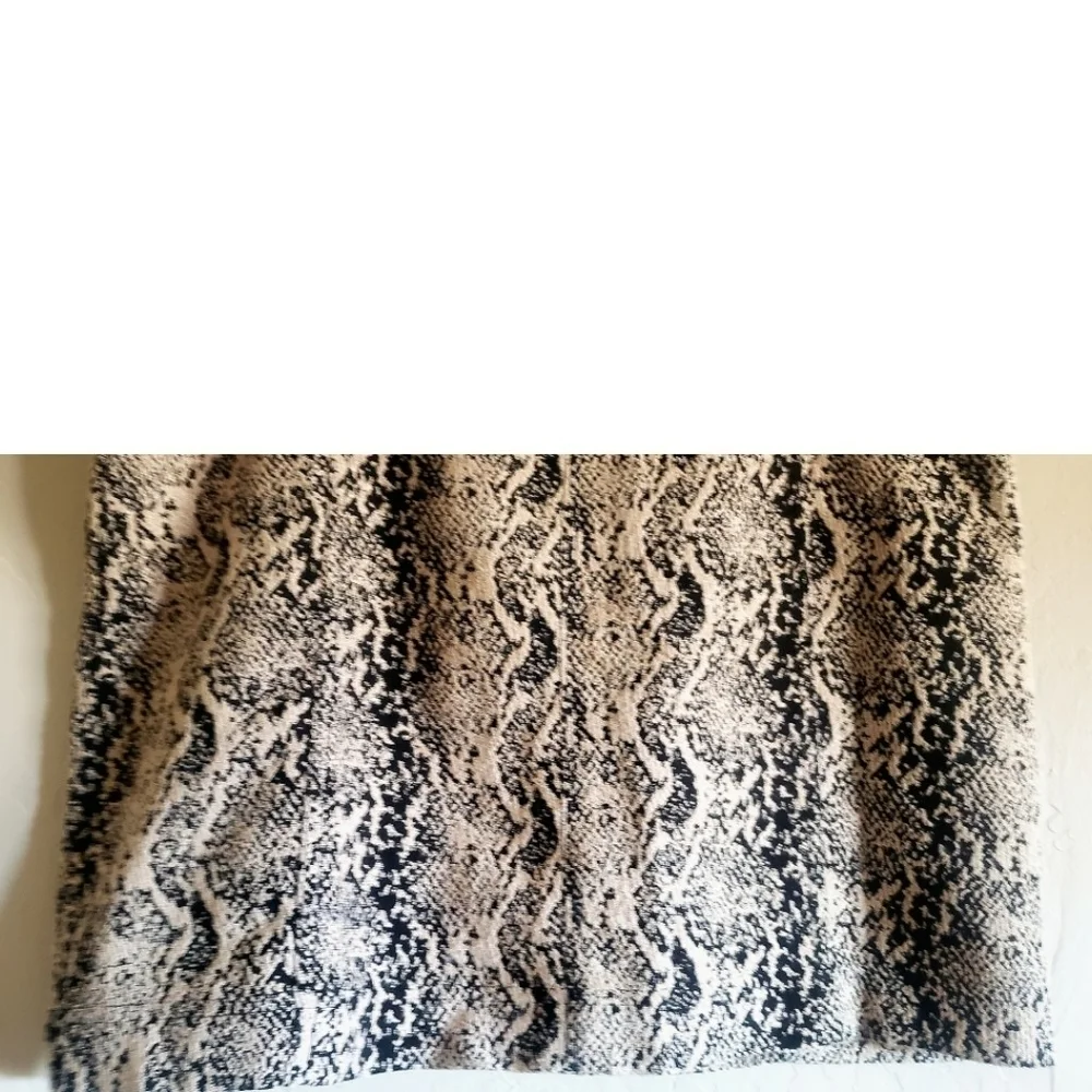Free People Mini Skirt Black Tan Print 12 Hippie Geometric M Y2K Zippered Boho